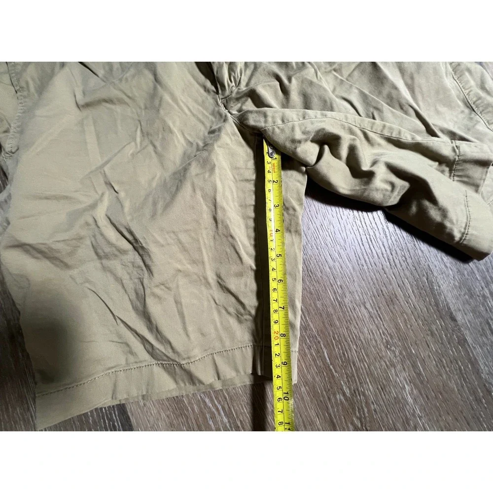 J.Crew Chino Shorts Mens 33 Tan Stretch Cotton Blend Khaki Casual 10.5 Inseam
